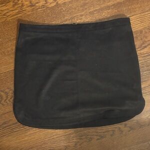 David Lerner Black Suede Mini Skirt
